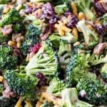 Broccoli salad with bacon and cheese