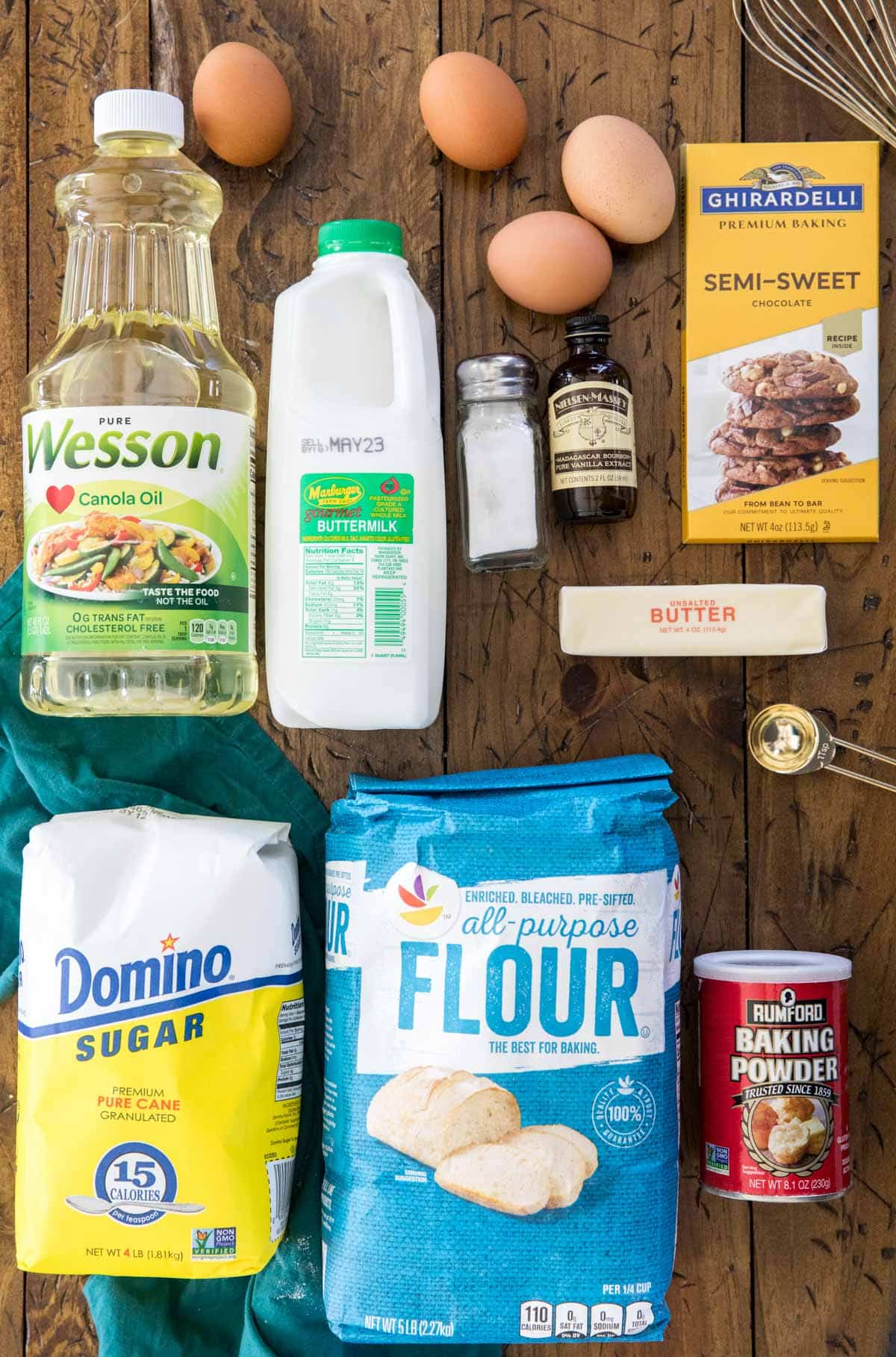 marble cake ingredients