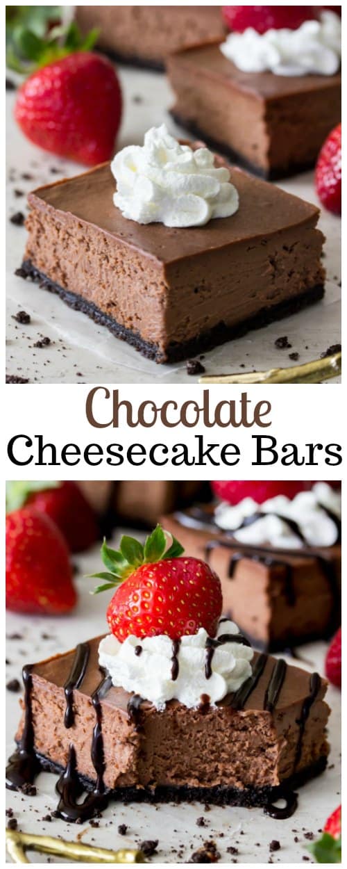 Chocolate Cheesecake Bars