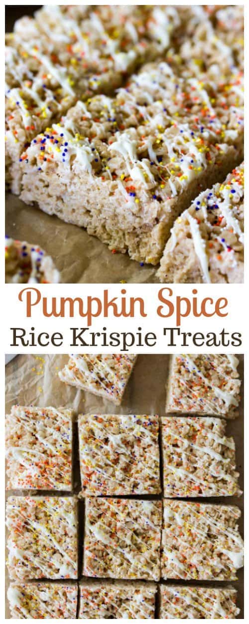 Pumpkin Spice Rice Krispie Treats