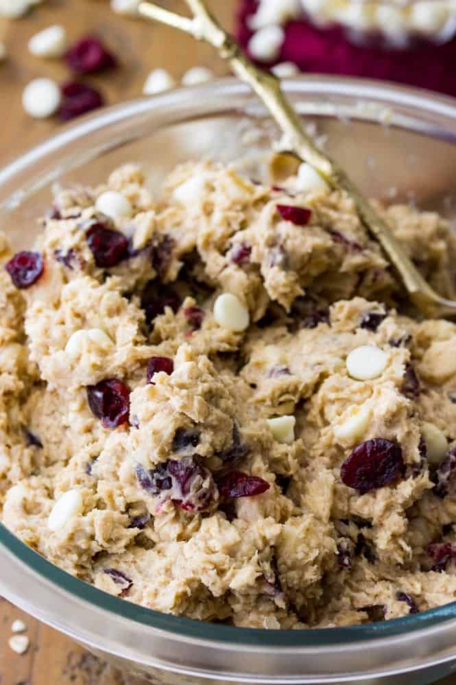 White chocolate cranberry oatmeal cookies - 5