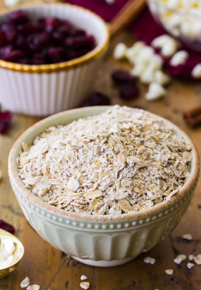 Oats in bowl