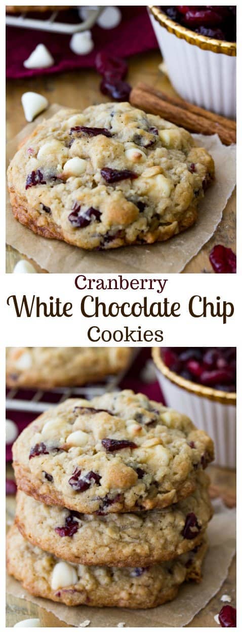 Cranberry White Chocolate Chip cookies