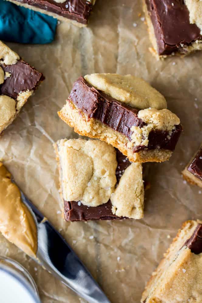 Peanut Butter Fudge Bars || Sugar Spun Run