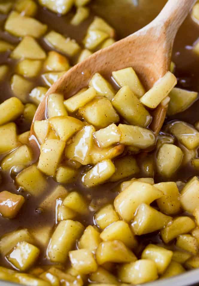 Caramelized apple filling for homemade apple turnovers