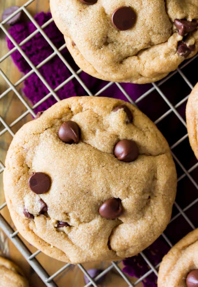 Peanut Butter Chocolate Chip Cookies - Sugar Spun Run