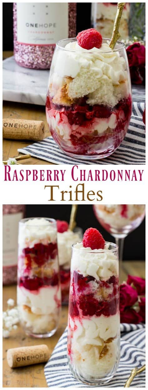 Raspberry Chardonay Trifles