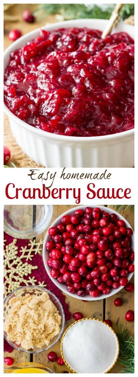 Easy Homemade Cranberry Sauce