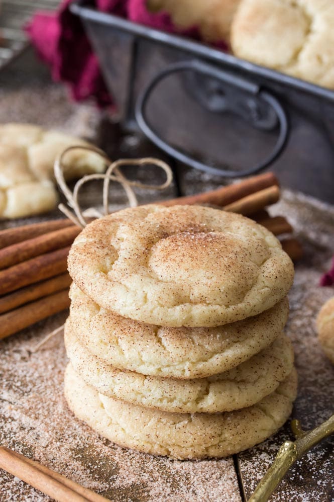 A stack of Snickerdoodle Cookies