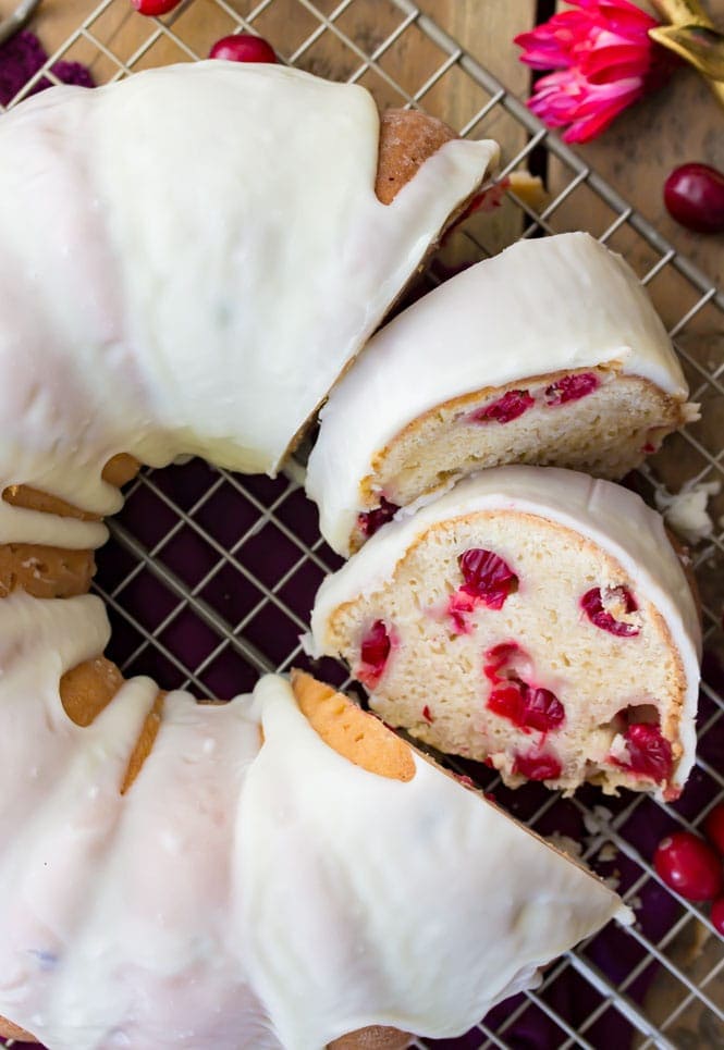 Cranberry White Chocolate Bundt Cake - Nordic Ware