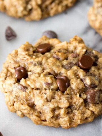 Chocolate chip oatmeal cookie
