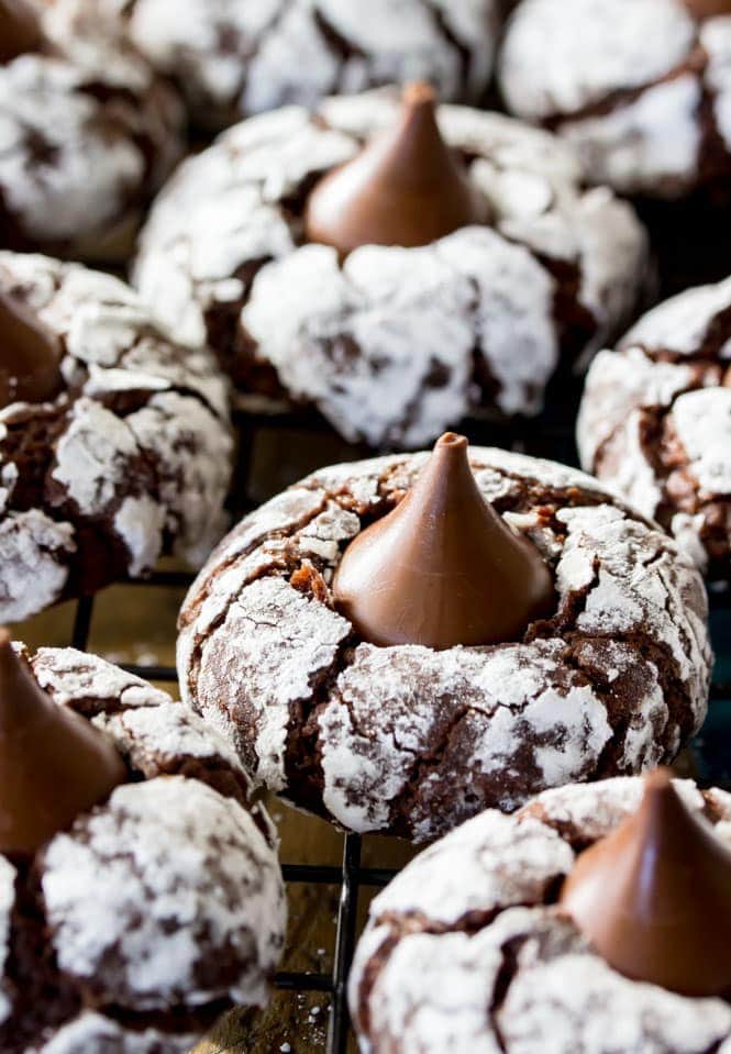 Chocolate kiss cookies