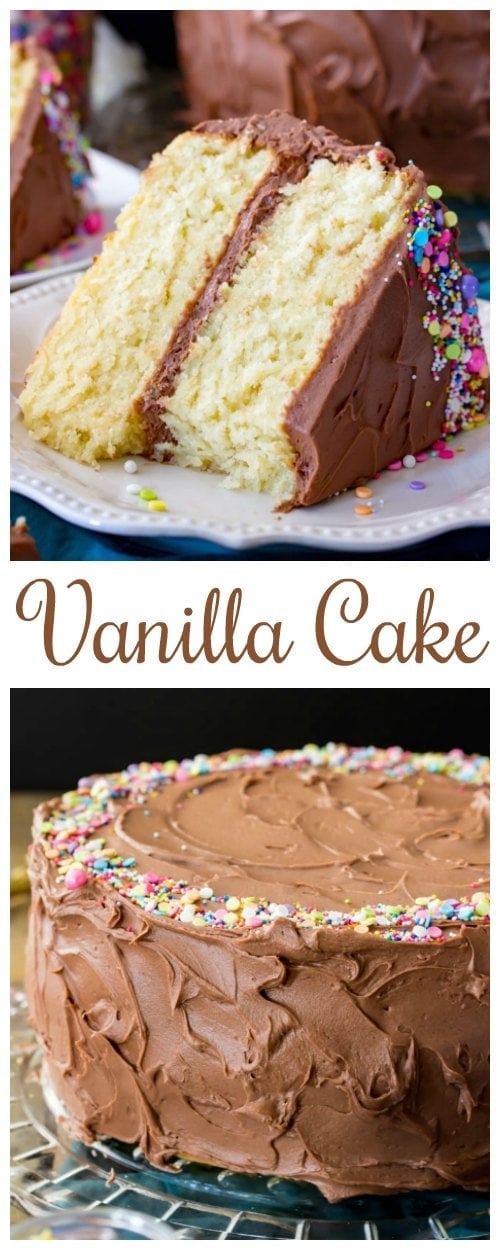 The Best Vanilla Cake Recipe - Sugar Spun Run