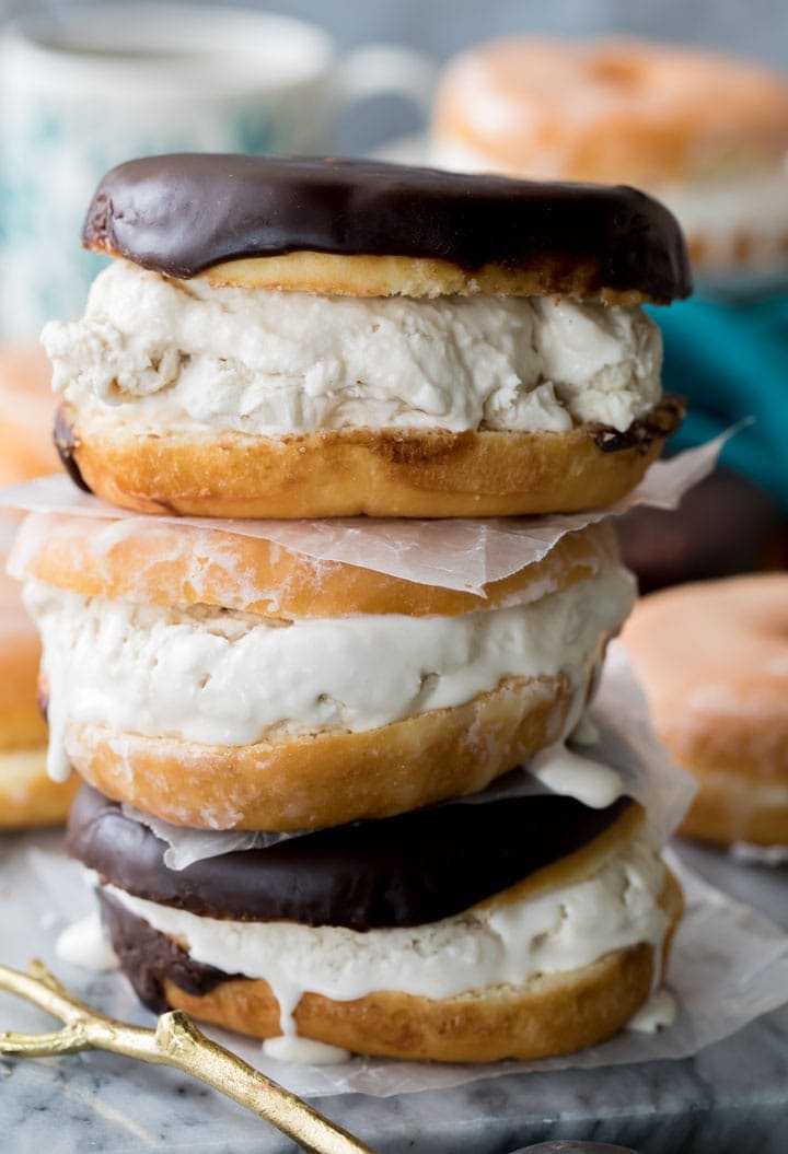 Donut Ice Cream Sandwich - Sugar Spun Run