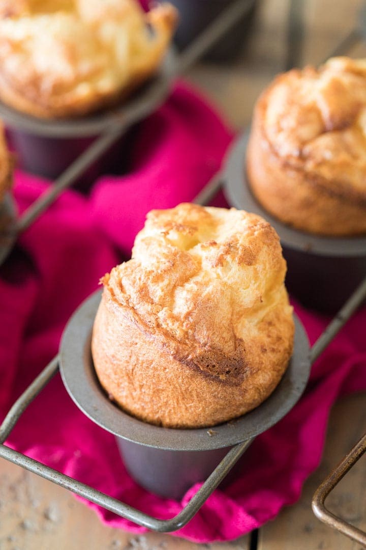 Homemade Popovers in a pan
