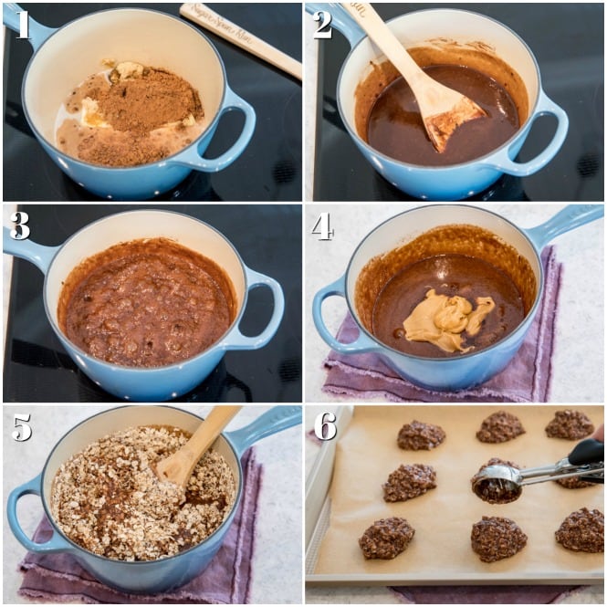 How to make no-bake cookies: step-by-step photos