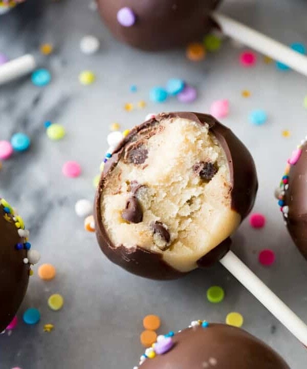 Cookie dough pops