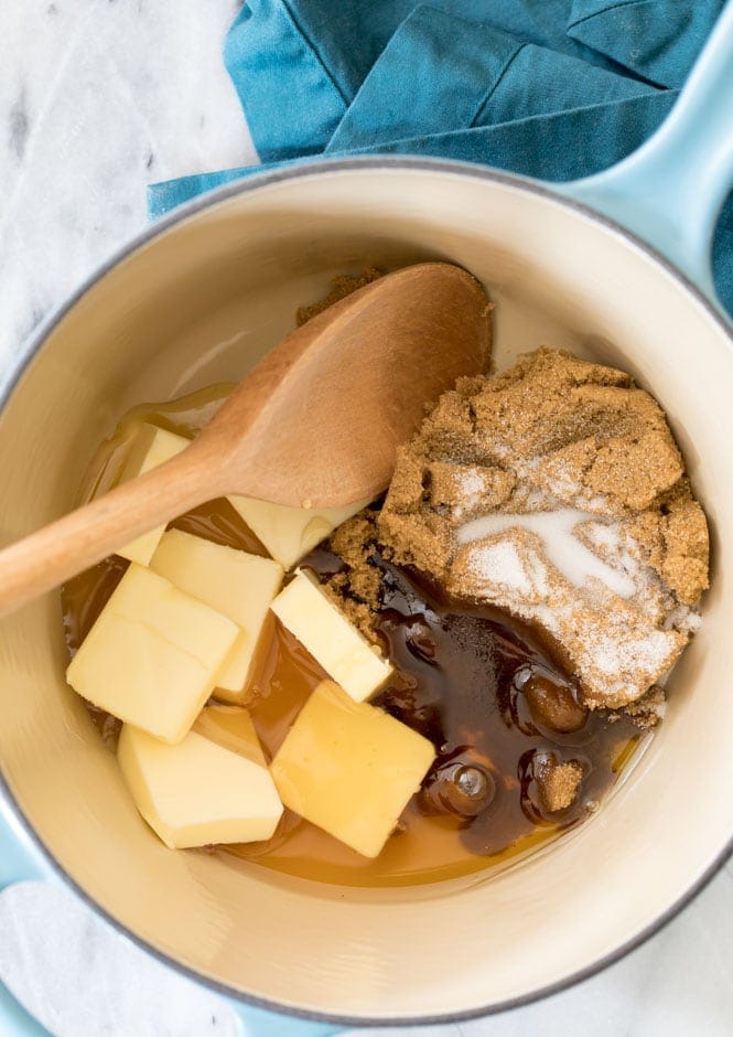 Making syrup for granola bars