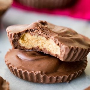 Homemade peanut butter cups