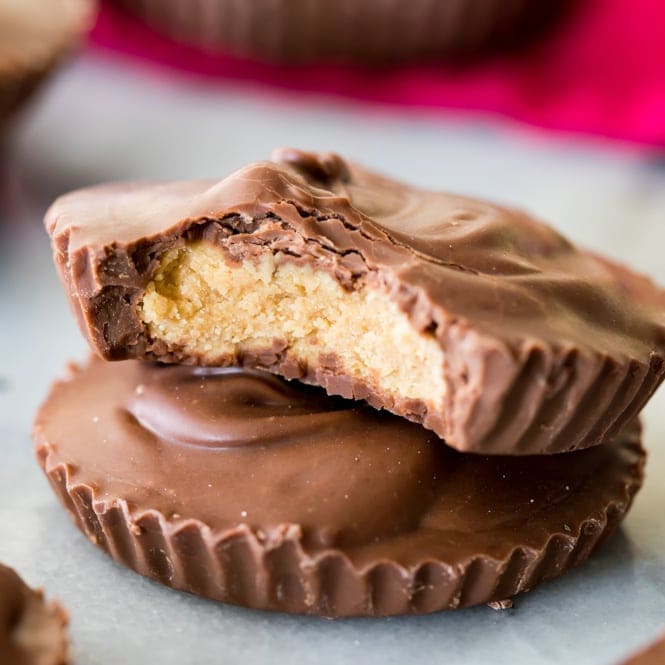 Homemade Peanut Butter Cups - Sugar Spun Run