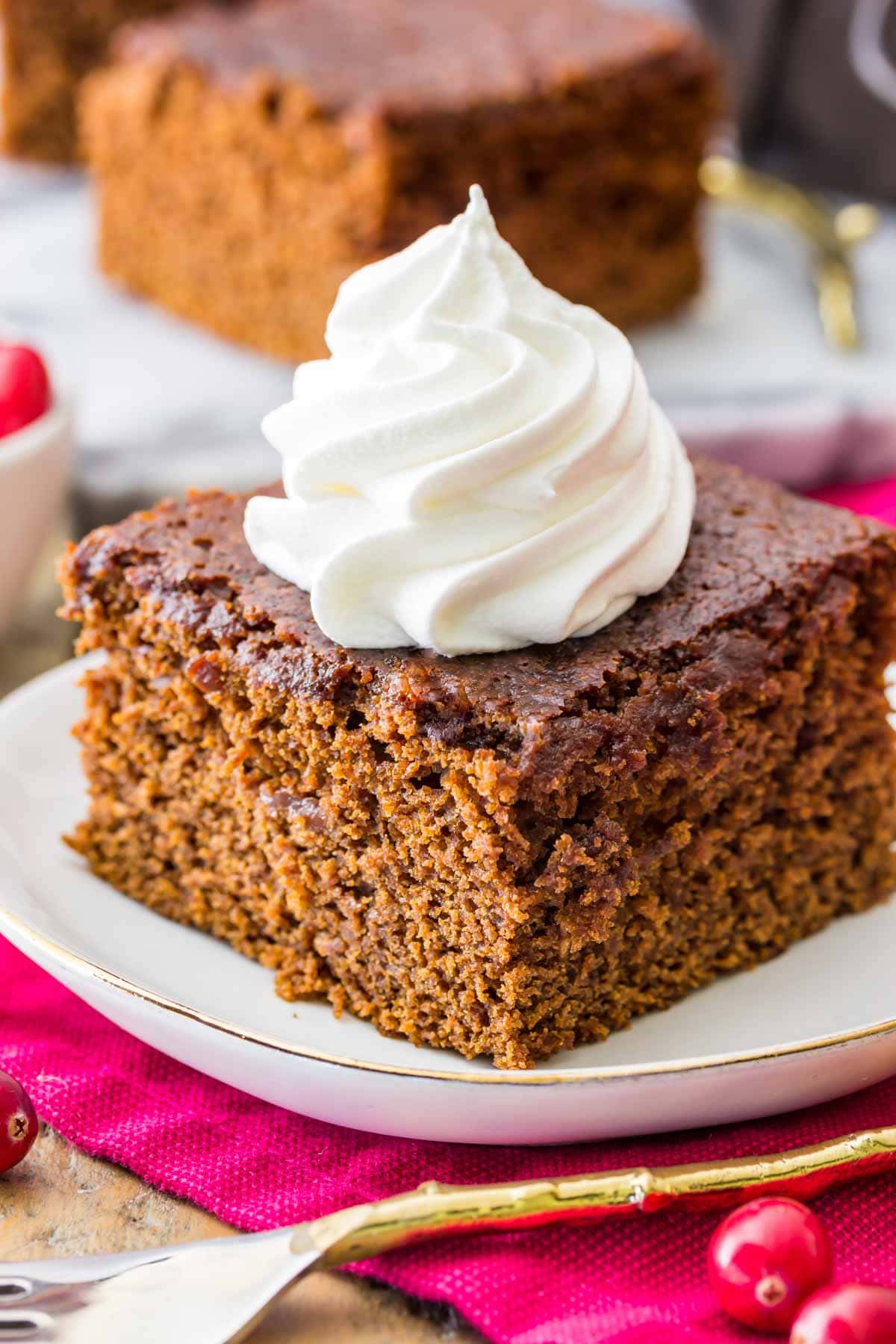 Favorite Old-Fashioned Gingerbread Recipe