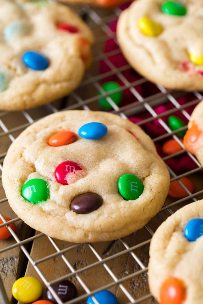 M&M Cookie cooling on rack