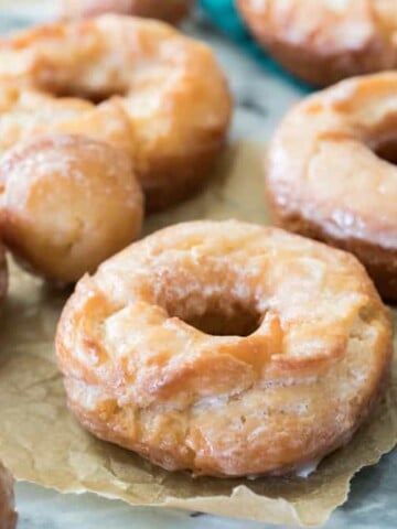 Sour cream donuts and donut holes