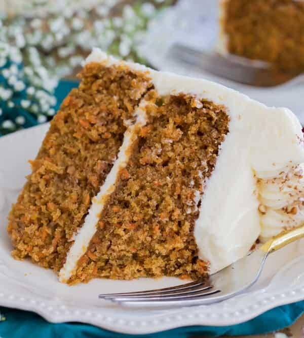 Carrot cake slice