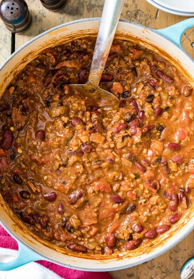 Chili in pot