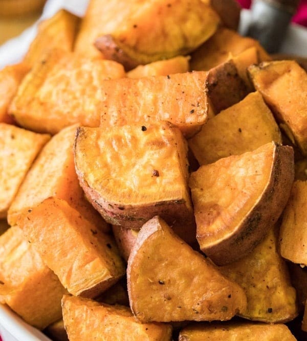 Roasted sweet potatoes