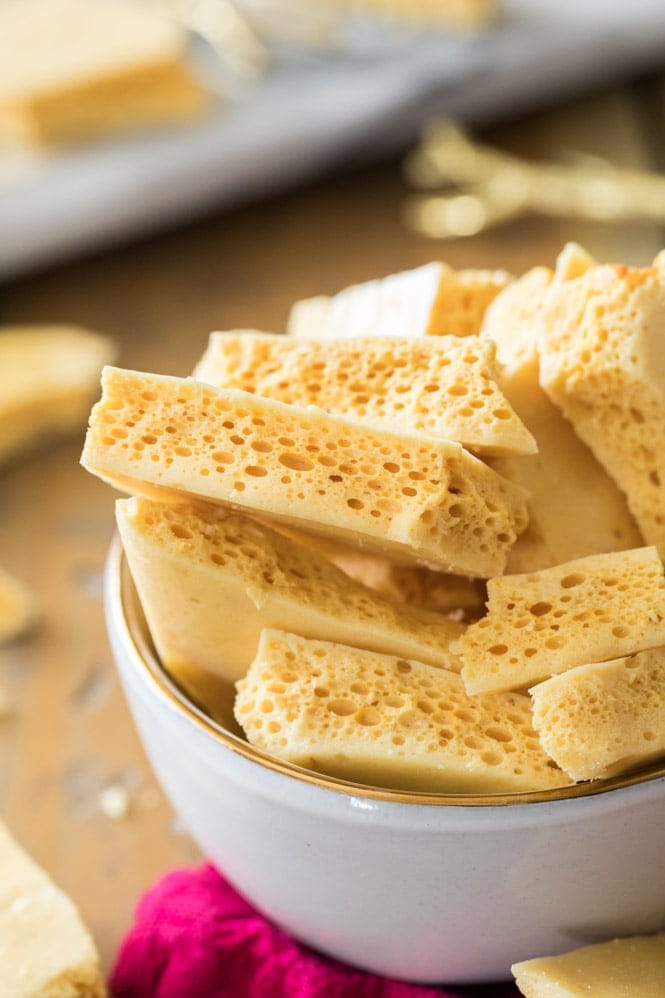 Golden honeycomb from my honeycomb recipe
