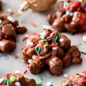 Crockpot Candy with sprinkles