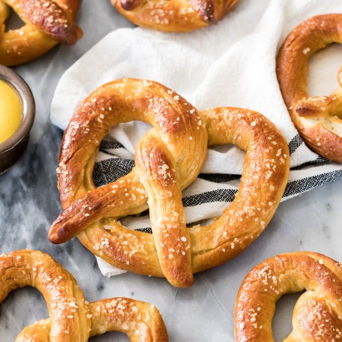 Homemade Soft Pretzels Using Lye