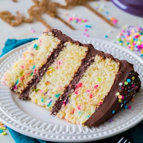 Rainbow Sprinkle Celebration Sheet Cake