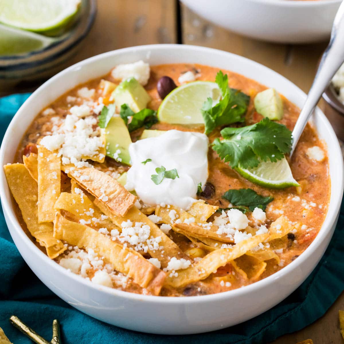 Chicken Tortilla Soup - Sugar Spun Run