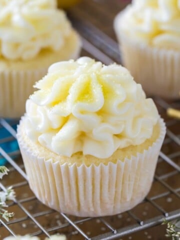 lemon cupcake with icing