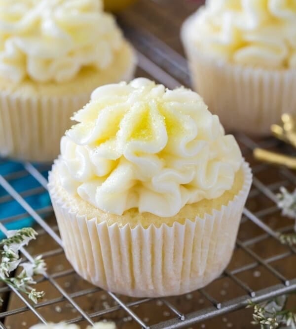 lemon cupcake with icing