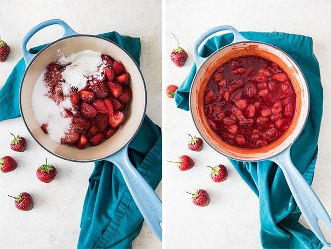 How to make strawberry filling for strawberry crumb bars