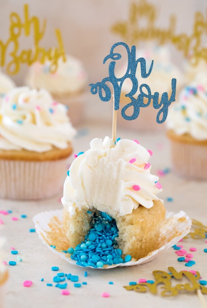 Best Gender Reveal Cupcakes Ever! Recipe