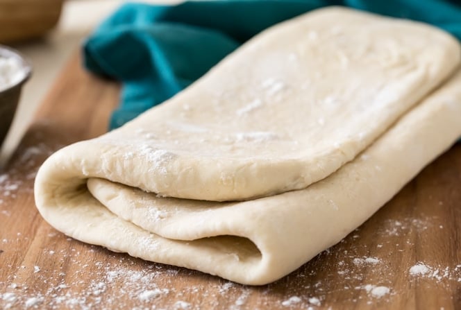 Finished puff pastry, ready to be used in any recipe that calls for 2 sheets of puff pastry