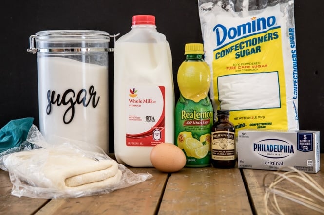 Ingredients for Cheese Danish