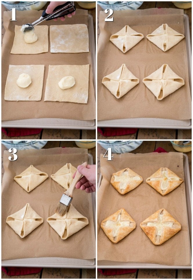 How to assemble Cheese Danishes