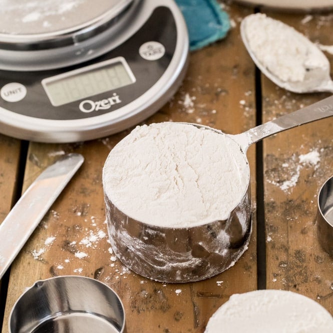 How to Measure Flour - with and without a Kitchen Scale - Just so