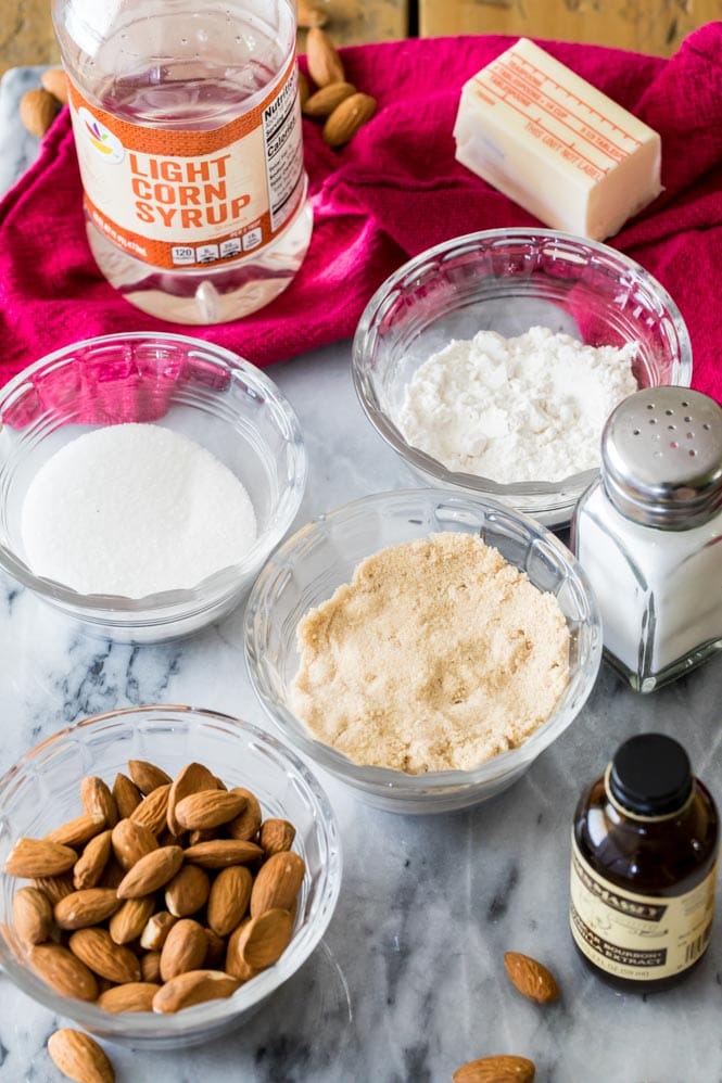 Ingredients for Lace Cookies