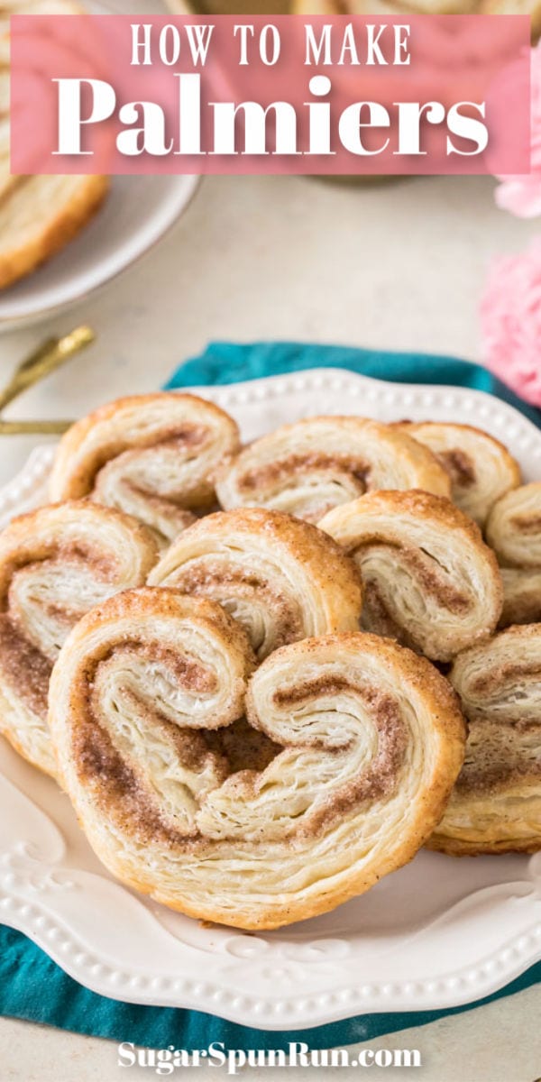 palmiers arranged on white plate
