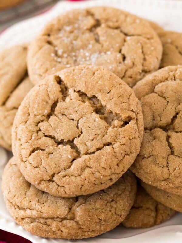 Cookies on white plate