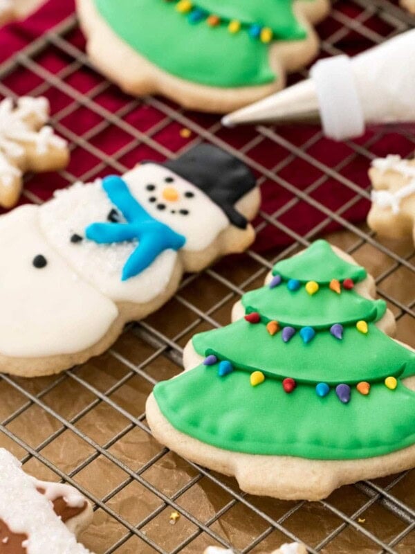 Royal icing on sugar cookies