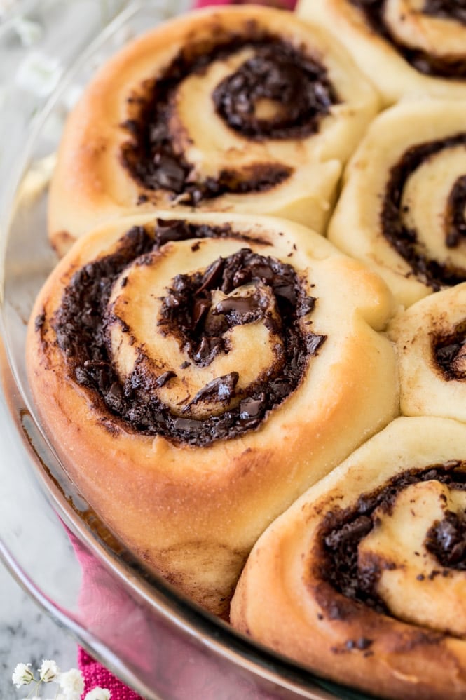 Chocolate sweet rolls