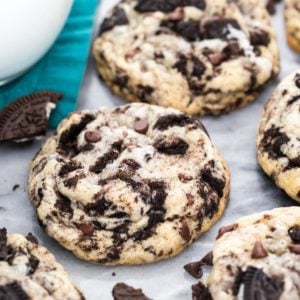 Cookies on marble surface