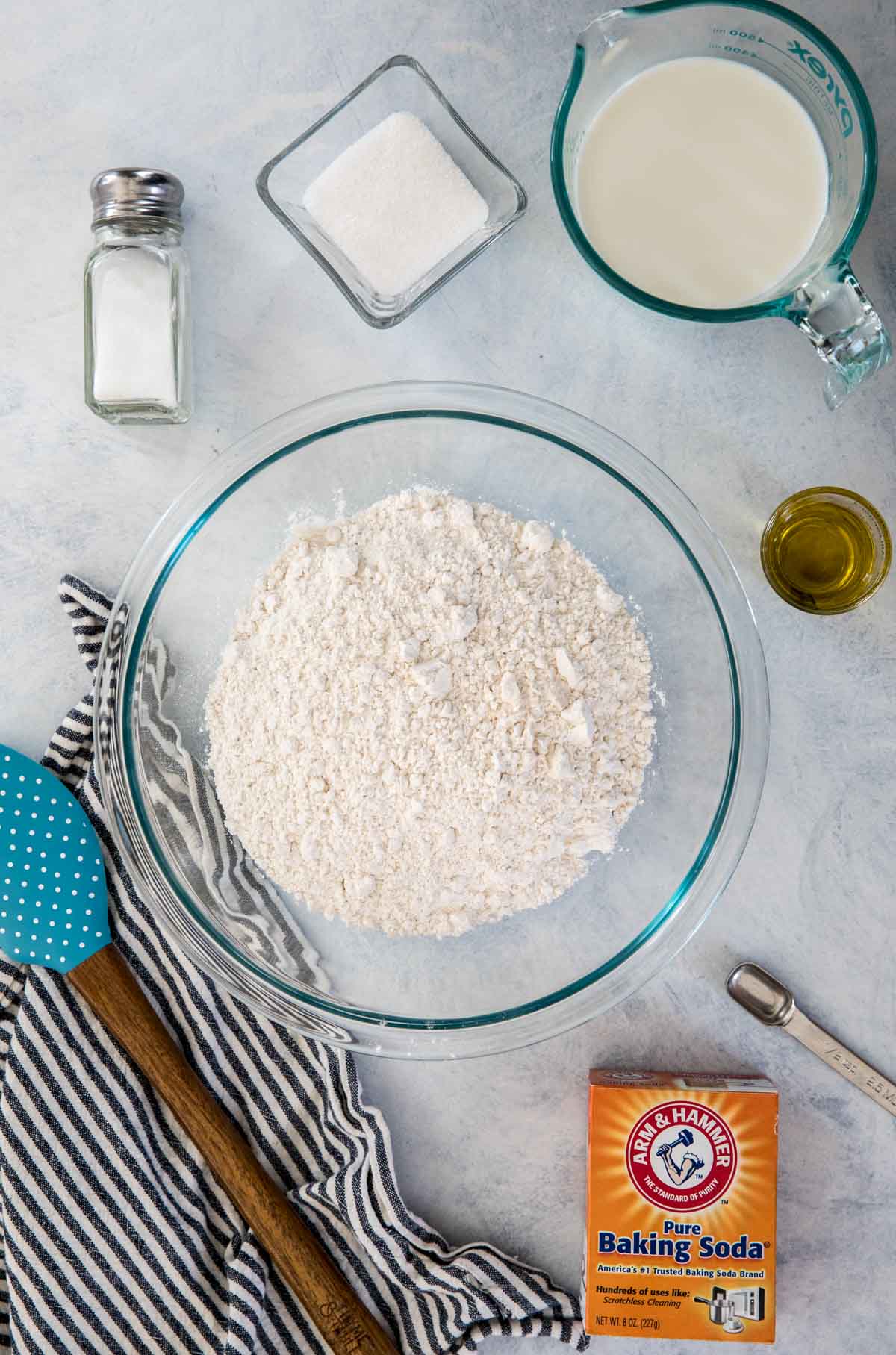 Ingredients for no yeast soda bread